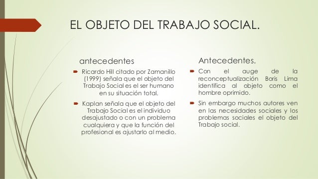 Objeto De Estudio Del Trabajo Social es.slideshare.net