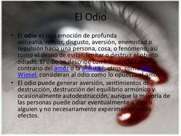 El odio