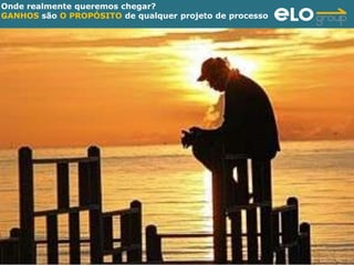 Onde realmente queremos chegar?
GANHOS são O PROPÓSITO de qualquer projeto de processo




ELO Group © 2011                                         45
 