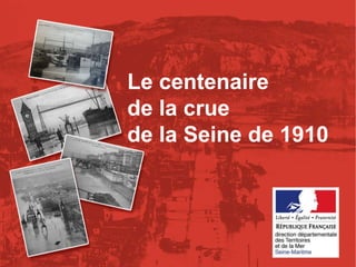 Gérer les risques technologiques -  20 janvier 2010 - Rouen Le centenaire de la crue de la Seine de 1910 