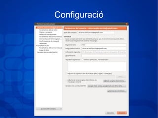 Configuració
 