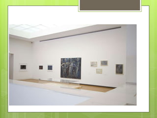 A disposição dos quadros
 