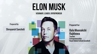 Project on Elon musk and his companies