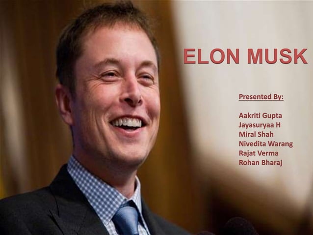 Elon Musk and his innovations | PPT