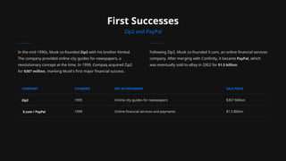 Elon Musk: The Visionary Entrepreneur and innovator | PPTX