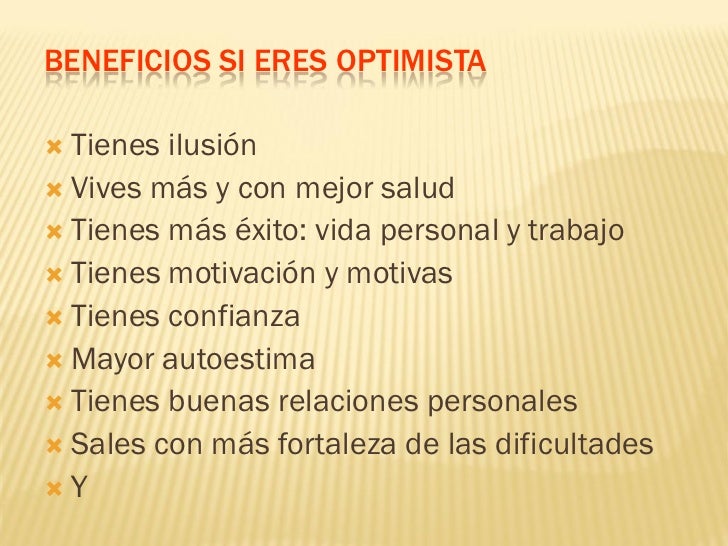 El Optimismo Como Herramienta Personal Y Profesional