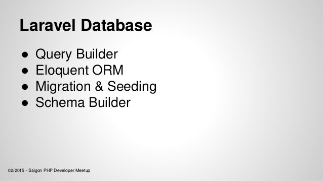 Laravel Eloquent ORM