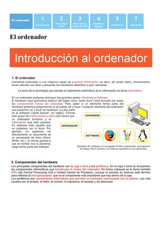 El ordenador
 