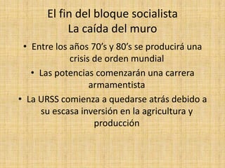 “Perestroika”: Reestructuración y orden de las políticas económicas del estado 