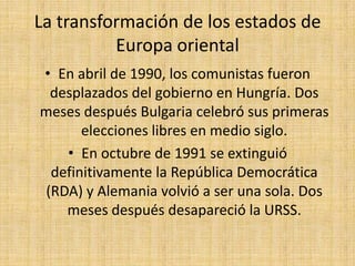“1980 - 2000: El fin de la historia, posmodernidad o crisis del paradigma"Con la caída de los "Socialismos Reales", se comenzó a plantear que estábamos ante el fin de las Utopías, y comenzaron a establecerse conceptos como el "Fin de La Historia" o la "Crisis del Paradigma"