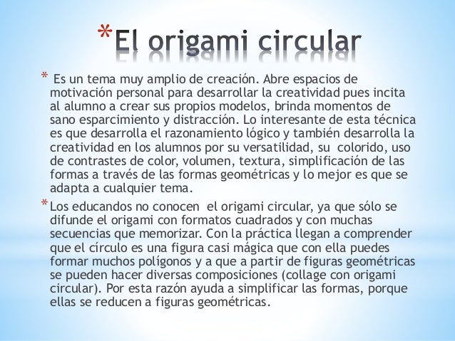 El Origami Circular Ppt