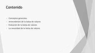 El origen de la bolsa de valores | PPTX