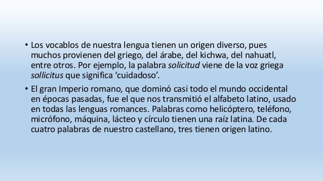 Disciplina Que Estudia El Origen De Las Palabras www.slideshare.net