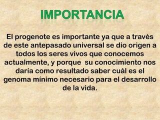 El origen de la vida | PPTX