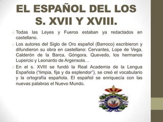 El origen del español | PPTX