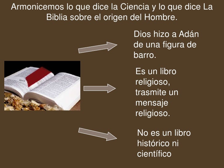 El origen del hombre a la luz de la Ciencia y la Biblia El origen del hombre a la luz de la Ciencia y la Biblia