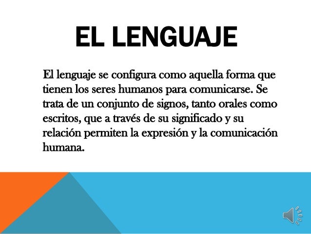 El origen del lenguaje