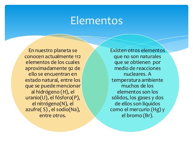 El origen de los elementos químicos