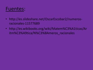 El origen de los números racionales | PPTX
