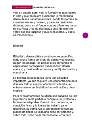 El origen del teatro