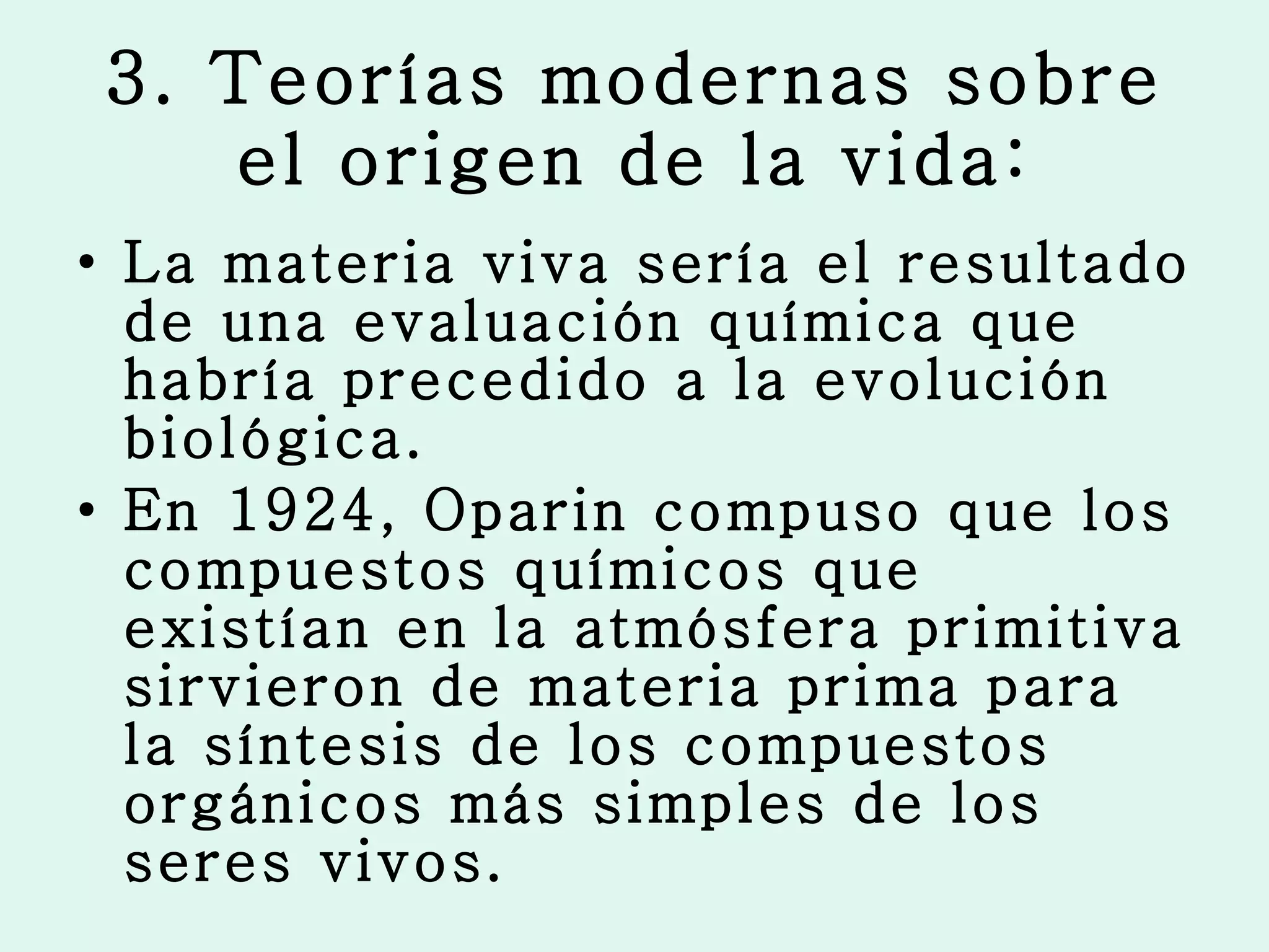 El origen y evolución de la vida | PPT