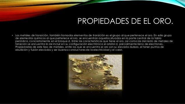 El oro (mineral)