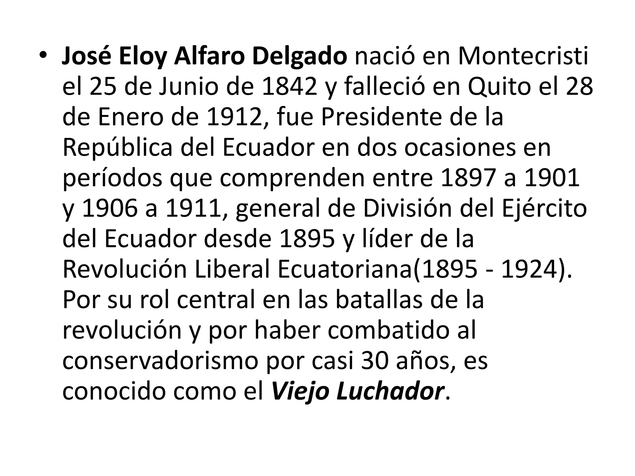 Eloy alfaro