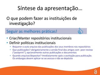 Já em 201023 de Setembro de 2010Política de Acesso Livre da Universidade de Coimbrahttp://www.uc.pt/sibuc/openaccess/mandato
