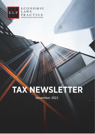 © Economic Laws Practice Page | 1
Taxation Update
November 2021
 