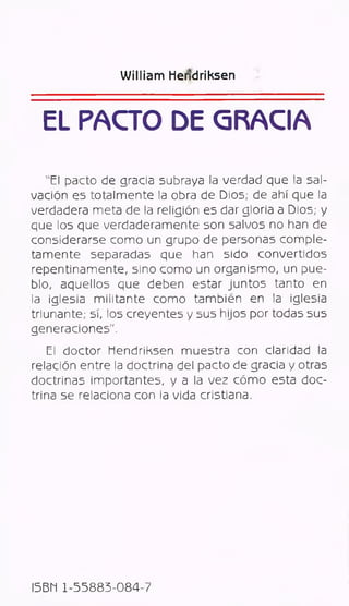 El pacto de gracia w. hendriksen | PDF
