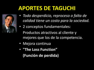 Mizuno y sus aportaciones a la calidad 2025
