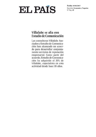 Fecha: 03/02/2017
Sección: Economía y Negocios
Nº Pág: 45
