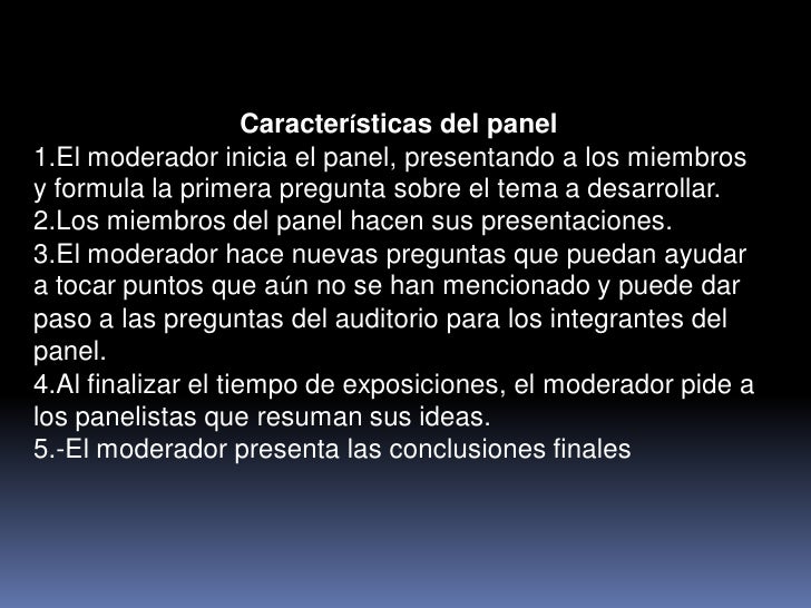 El panel