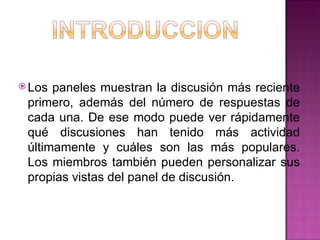 Un Panel El panel | PPT