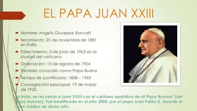 El Papa Juan XXIII y El Papa Francisco