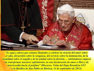 EL PAPA LEÓN XIV EN EL LÍBANO, PEREGRINO DE LA PAZ.pptx