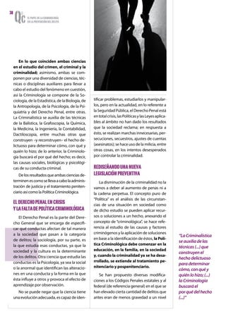 El papel de la criminología en la prevención del delito | PDF