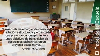 El papel de la educación en Sociedad | PPTX