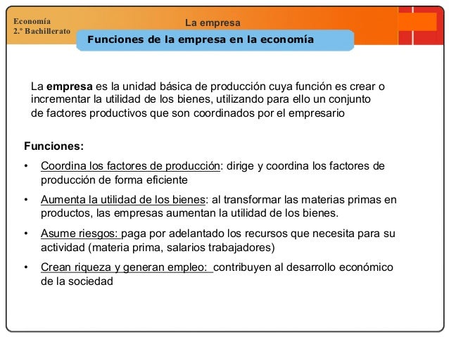 El Papel De Las Empresas En La Economía – LZJQL