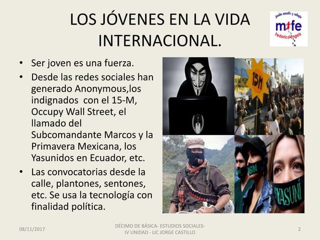 El papel de los jóvenes en la sociedad | PPTX