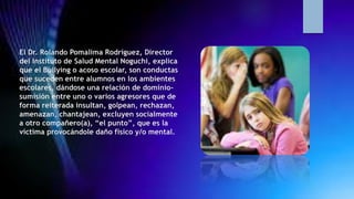 El papel de los padres frente al bullying ult | PPTX