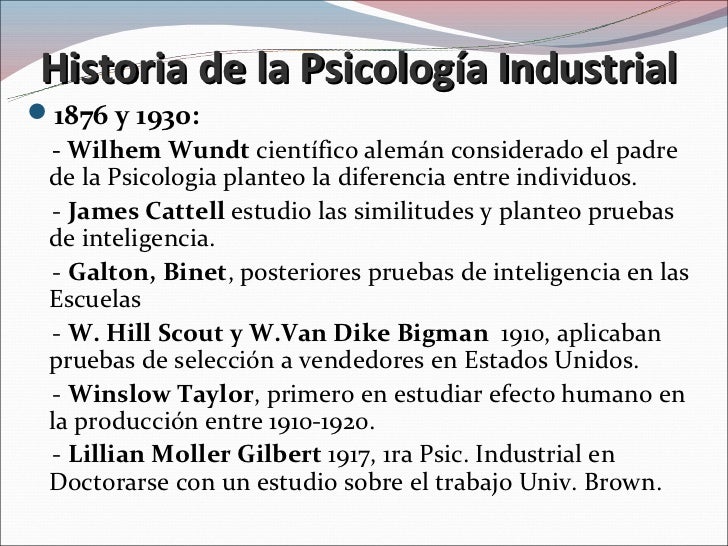 El papel del psicólogo industrial El papel del psicólogo industrial