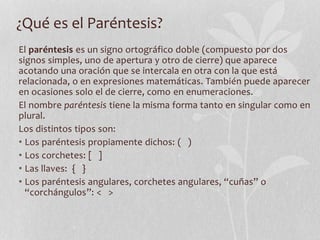 EL PARÉNTESIS | PPTX