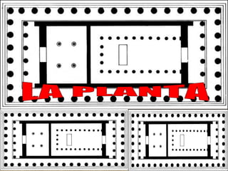El templo griego característico es de
planta rectangular

•
•

Templo dórico, octástilo y períptero, con
orientación este-...
