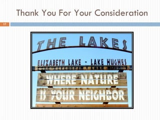 Thank You For Your Consideration 