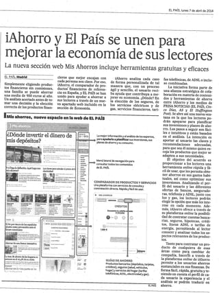Acuerdo estratégico entre El País e iAhorro