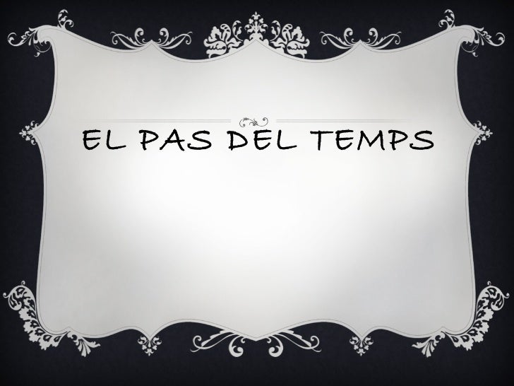 El pas del temps