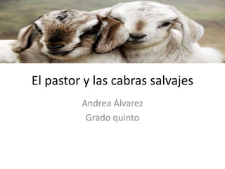 El pastor y las cabras salvajes
Andrea Álvarez
Grado quinto
 
