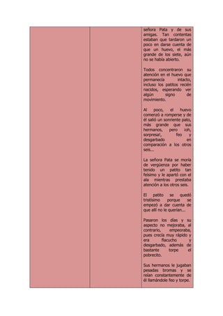 El patito feo   analisis estructural