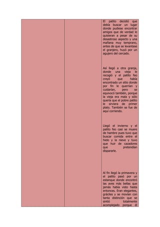 El patito feo   analisis estructural